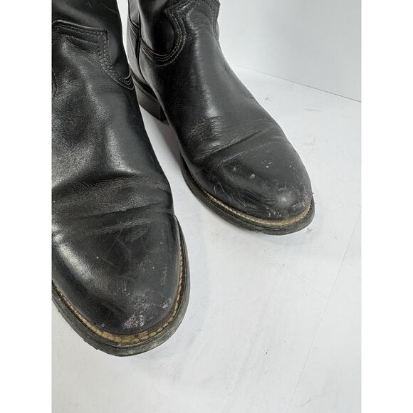 Roy Cooper Boots Mens 11D Black Leather Western USA 54187 main image 8